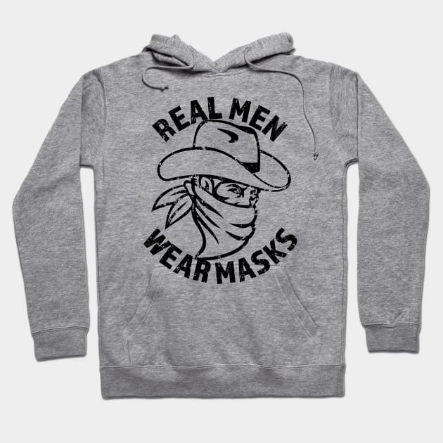 Real Men Wear Masks Hoodie by RKP'sTees